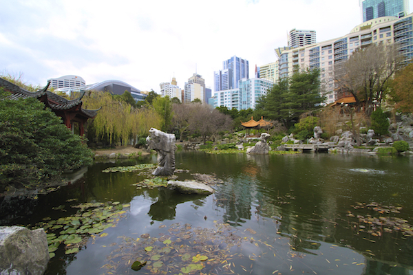 Jardim Chines em darling Harbour em Sydney