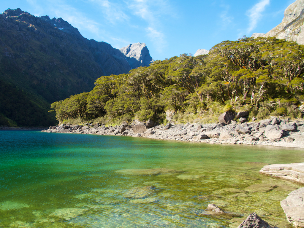 Routeburn Track - Lake Mackenzie na Nova Zelândia