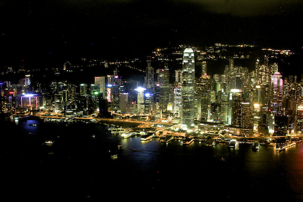 Hong Kong vista do alto Sky100 - Mirante no prédio mais alto de Hong Kong