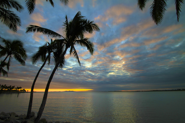 Anoitecer em Fiji