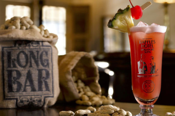 Singapore Sling no Raffles Hotel em Singapura