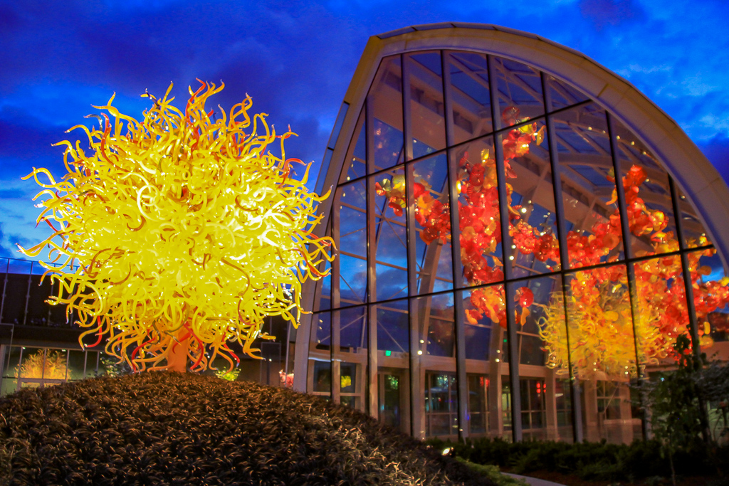 Chihuly Garden and Glass uma das melhores atrações de Seattle