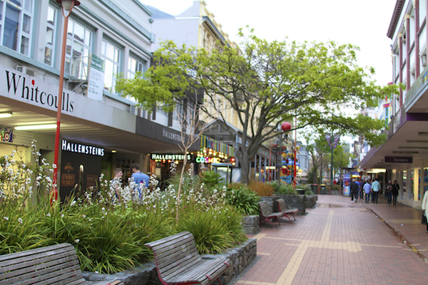 Cuba Street Wellington na Nova Zelândia