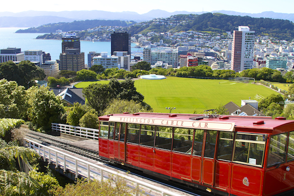 Bondinho em Wellington Na Nova Zelândia