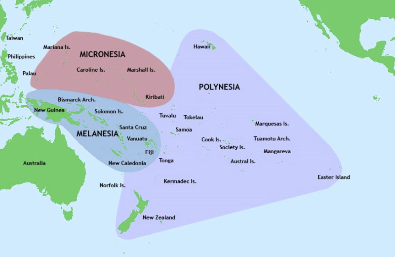 Onde fica a Polinésia?